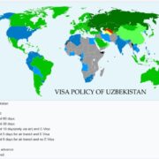 Map Visa for Uzbekistan 2025