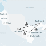 route Uzbekistan travel blog